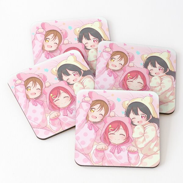 Item preview, Anime Girls in pink pyjamas designed and sold by schizarty.