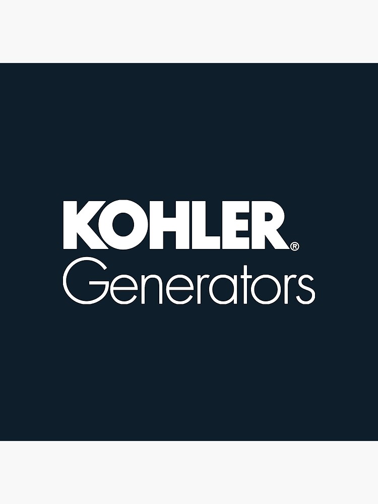  white kohler generators logo poster for sale by juliafrenaaaa redbubble