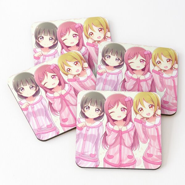 Item preview, Anime Girls in pink pyjamas designed and sold by schizarty.