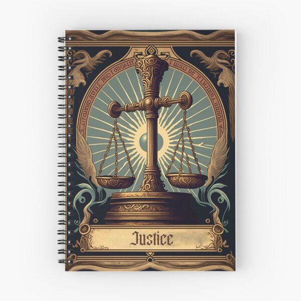 Artikelvorschau, Gerechtigkeit Tarot-Karte entworfen und verkauft von Ozy Art.