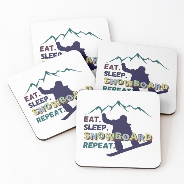 Item preview, EAT SLEEP SNOWBOARDING REPEAT, Eat Sleep Snowboard Repeat designed and sold by DesignsbyPhilee.