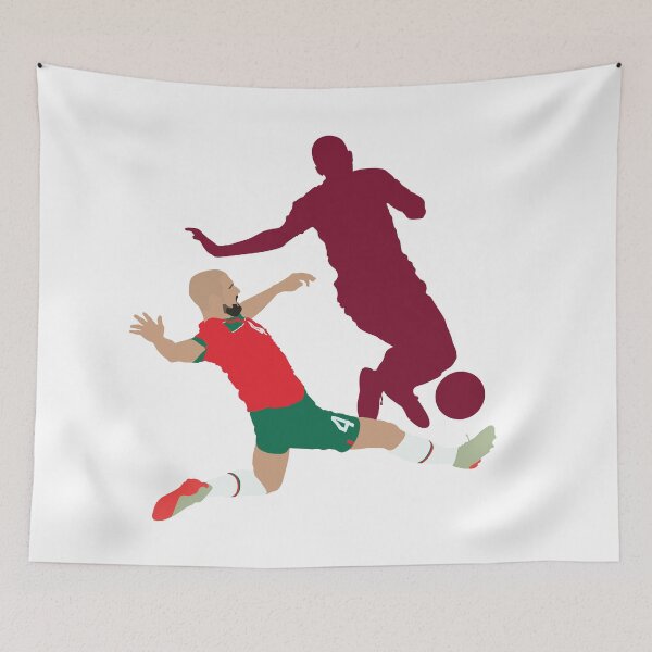 Item preview, Sofyan Amrabat Tackle of the World Cup, Morocco vs France Collage designed and sold by Jackshun.