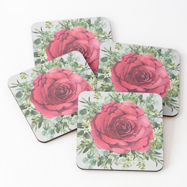 Item preview, WaterColor and pastel eye attractive Red Rose designed and sold by EmmaBazz.