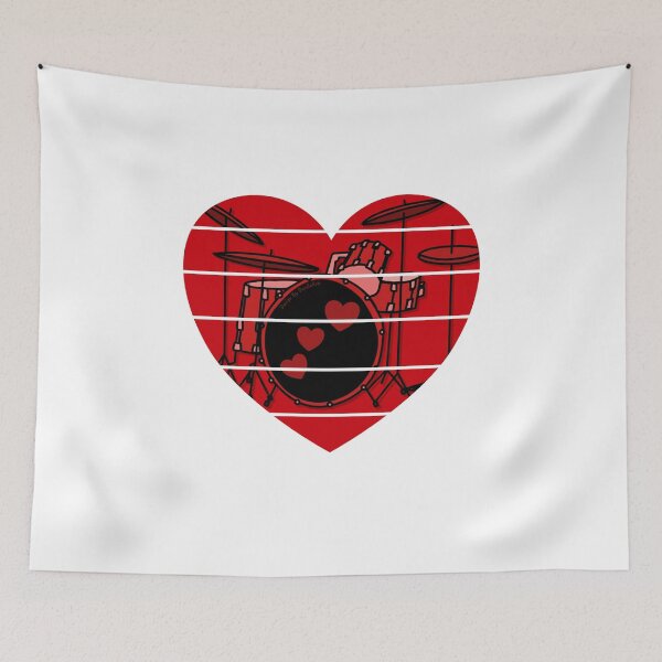 Item preview, Valentines Drummer Drum Teacher Wedding Musician designed and sold by doodlerob.