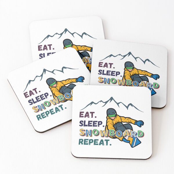 Item preview, EAT SLEEP SNOWBOARDING REPEAT, Eat Sleep Snowboard Repeat designed and sold by DesignsbyPhilee.