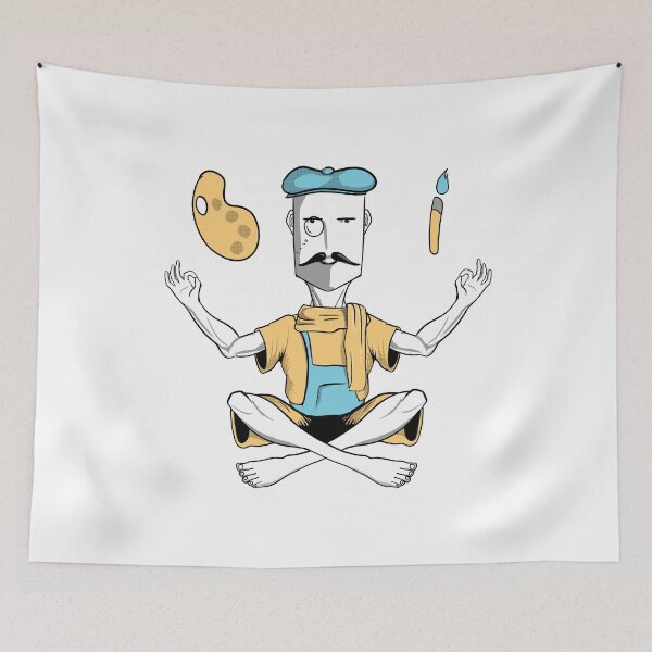 Item preview, Artists meditating mindfully to create new thoughts. designed and sold by Nicedez.