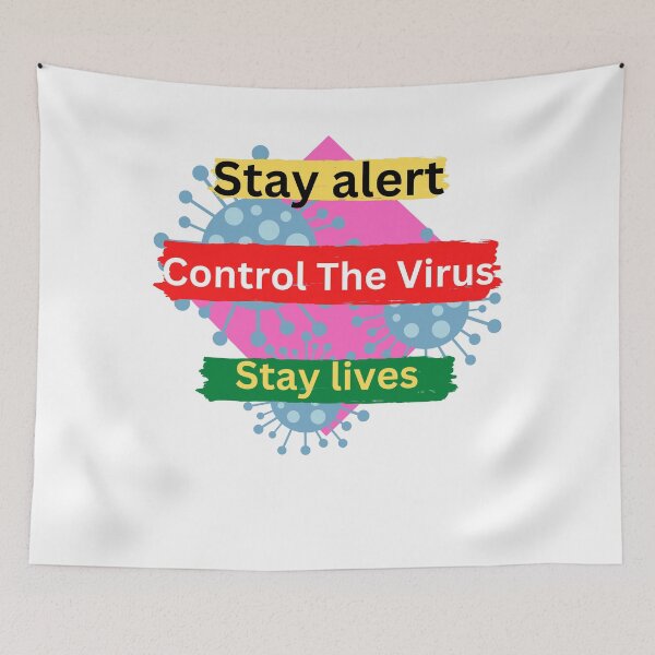 Item preview, Stay Alert Control The Virus Save Lives designed and sold by Javedempire.