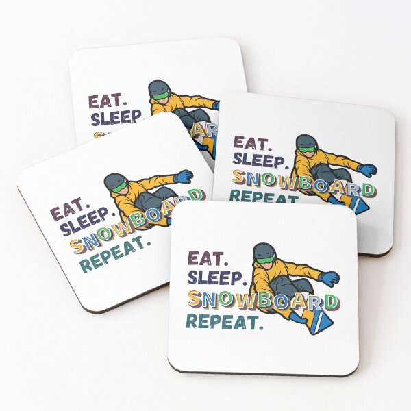 Item preview, EAT SLEEP SNOWBOARDING REPEAT, Eat Sleep Snowboard Repeat designed and sold by DesignsbyPhilee.