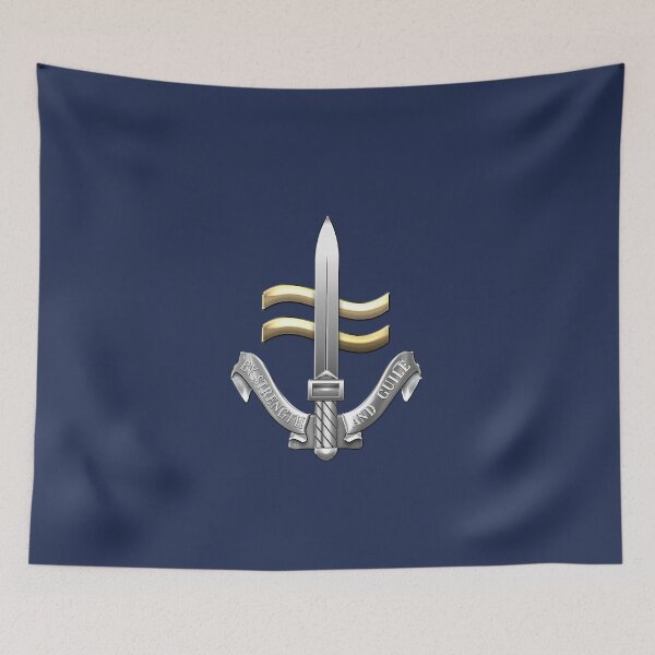 Item preview, Special Boat Service - SBS Badge over Blue Velvet designed and sold by Serge Averbukh Art Studio.