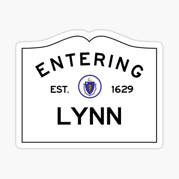 Item preview, Entering Lynn Massachusetts - Commonwealth of Massachusetts Road Sign  designed and sold by NewNomads.