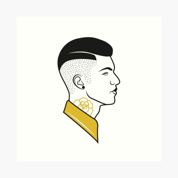 fresh from the barbershop Art Print