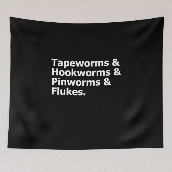 Item preview, Parasites Tapeworm Hookworm Pinworm Fluke Parasite  designed and sold by The Junto Shop.