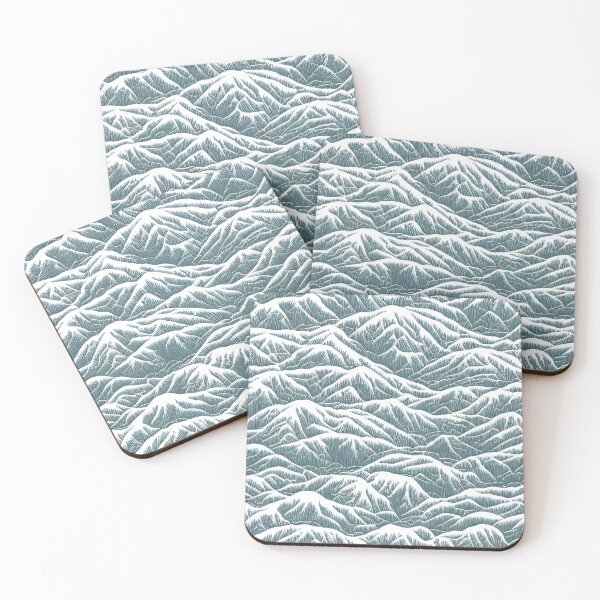 Item preview, Abstract snowy moutain landscape pattern designed and sold by CasualMadness.