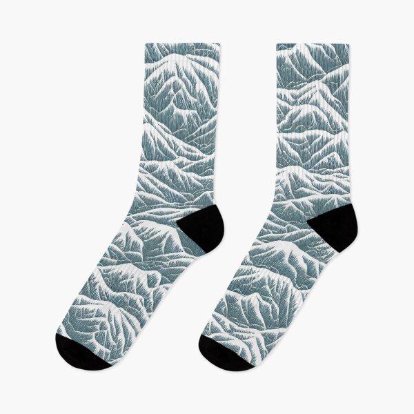 Item preview, Abstract snowy moutain landscape pattern designed and sold by CasualMadness.
