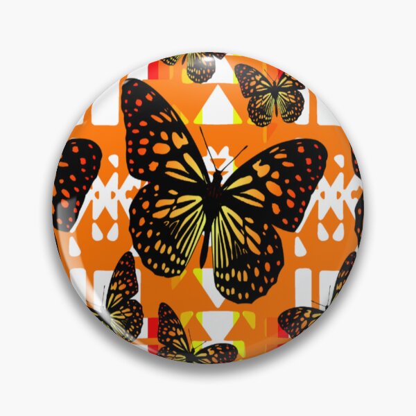 Item preview, Orange / White  / Fire Color  Native Butterfly Blanket Print  designed and sold by JMWCD.