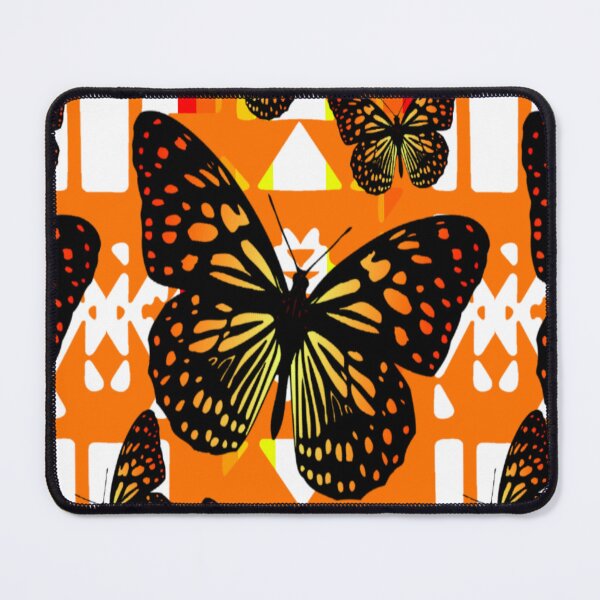Item preview, Orange / White  / Fire Color  Native Butterfly Blanket Print  designed and sold by JMWCD.