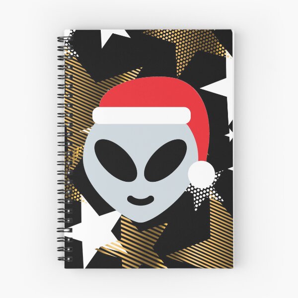 Item preview, funny christmas santa claus alien emoji black designed and sold by Gossip Rag.