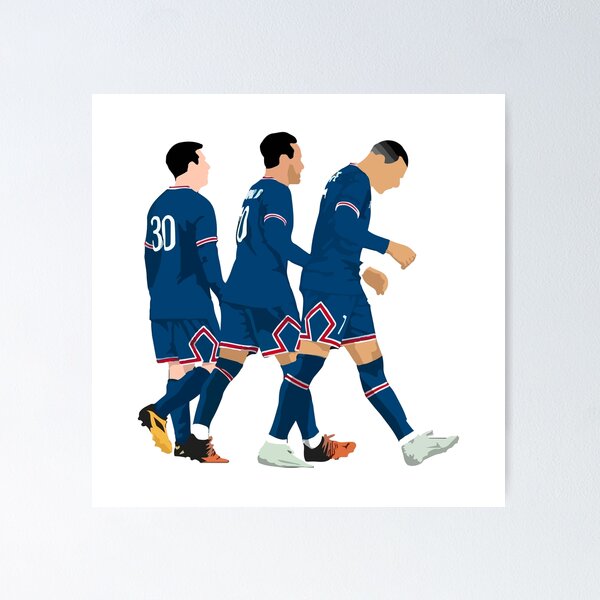 Item preview, Messi Neymar Mbappe Chilling designed and sold by ButterDearie.