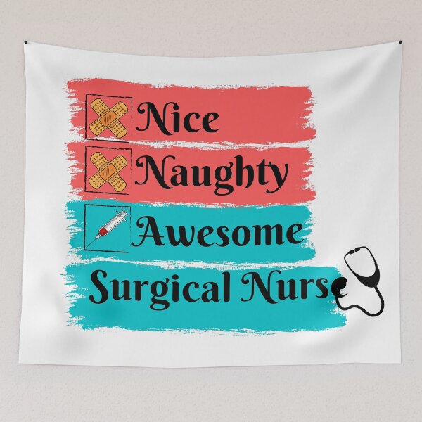 Item preview, Nice Naughty Awesome Surgical Nurse designed and sold by FunnyFreak.