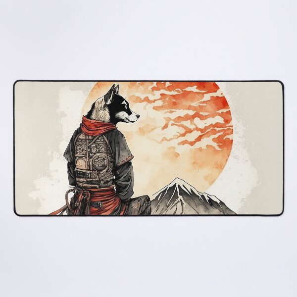 Artikelvorschau, Shiba Inu als Shinobi Ninja - sumie painting entworfen und verkauft von MaitionDesigns.
