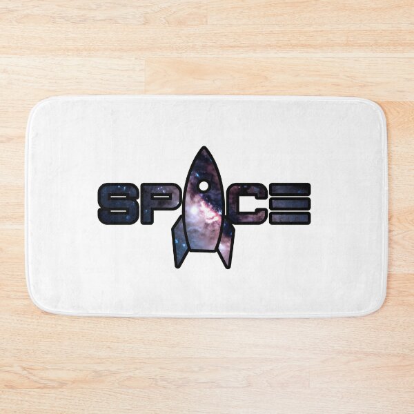 Item preview, Cool Space Rocket with SPACE Quote | Space Design Art | Infinite Nebula | White Blue and Black designed and sold by RiciPaneto.