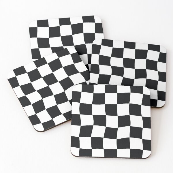 Item preview, Distorted Checkerboard Black & White designed and sold by soundlesswaves.