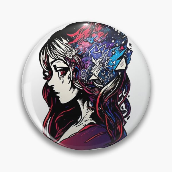 Item preview, Anime Girl, A Glimpse In Her Thoughts designed and sold by OsmontArt.