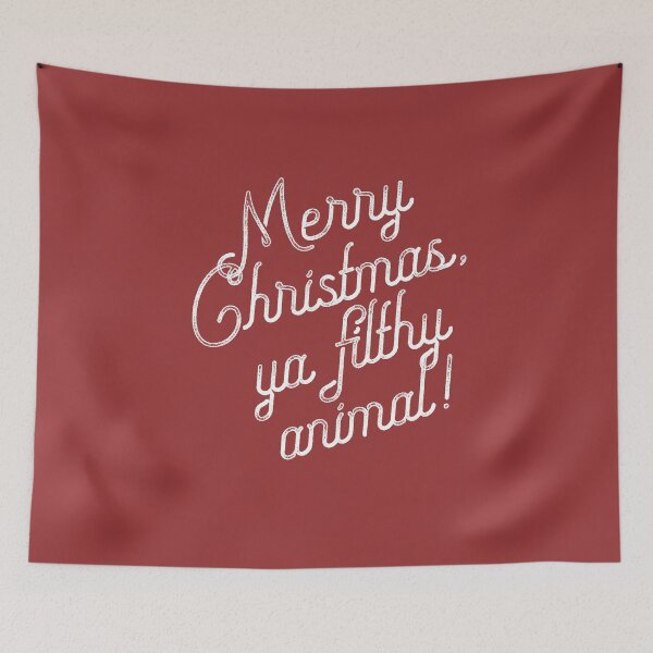 Item preview, Merry Christmas Ya Filthy Animal Home Alone Christmas movie designed and sold by starkle.