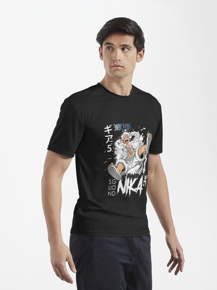Disover Luffy Sun God Nika - Gear 5 White | Active T-Shirt
