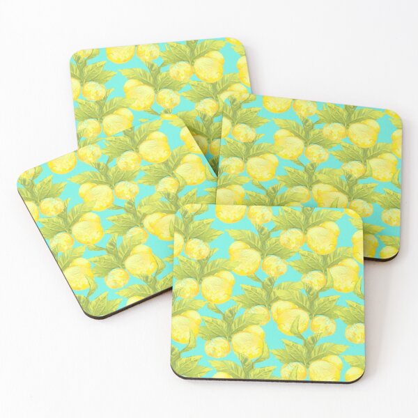 Item preview, Chalk fresh sunny lemon on blue background designed and sold by orsinha.