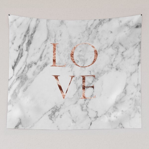 Item preview, Rose gold marble LOVE designed and sold by peggieprints.