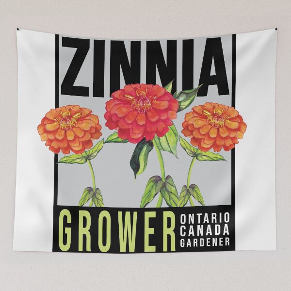 Item preview, Zinnia Grower - Ontario Canada Gardener designed and sold by TaraGbear.