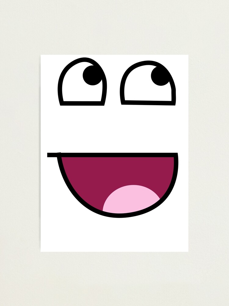 Epic Face Roblox Photographic Print for Sale by rbopone