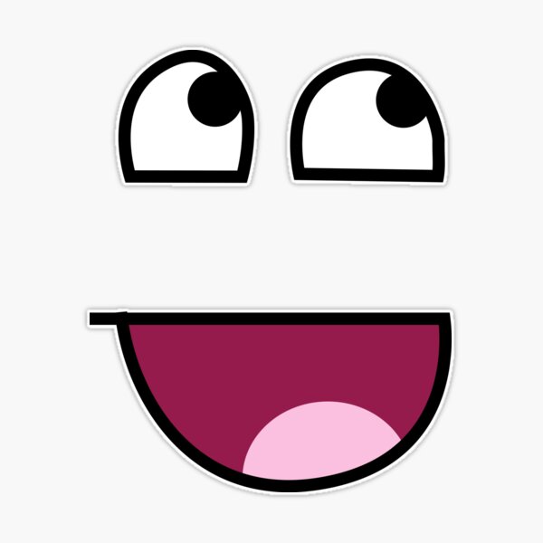 Epic Face Roblox Sticker for Sale by rbopone