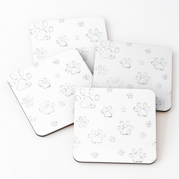 Item preview, Paws watercolor pattern designed and sold by Aleksse.