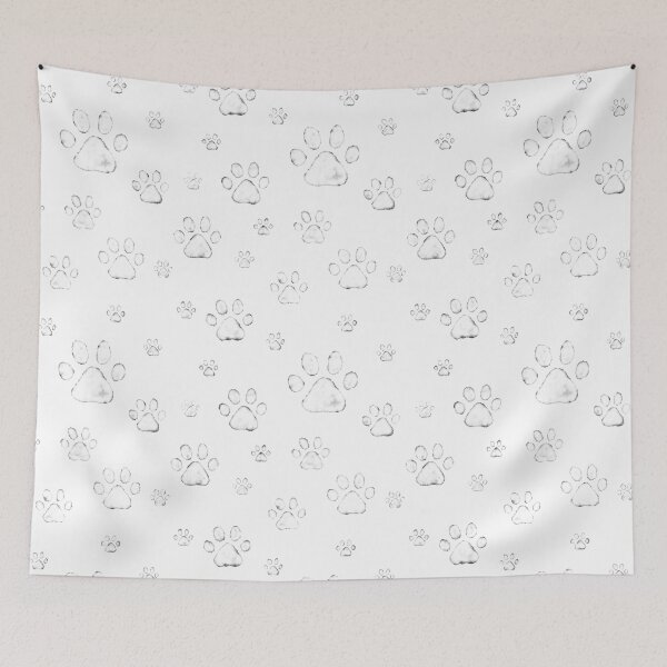 Item preview, Paws watercolor pattern designed and sold by Aleksse.