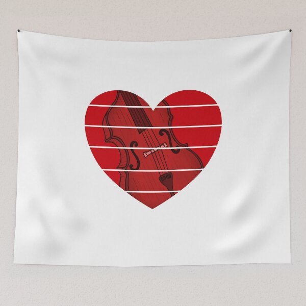 Item preview, Valentines Double Bass Bassist Wedding Musician designed and sold by doodlerob.