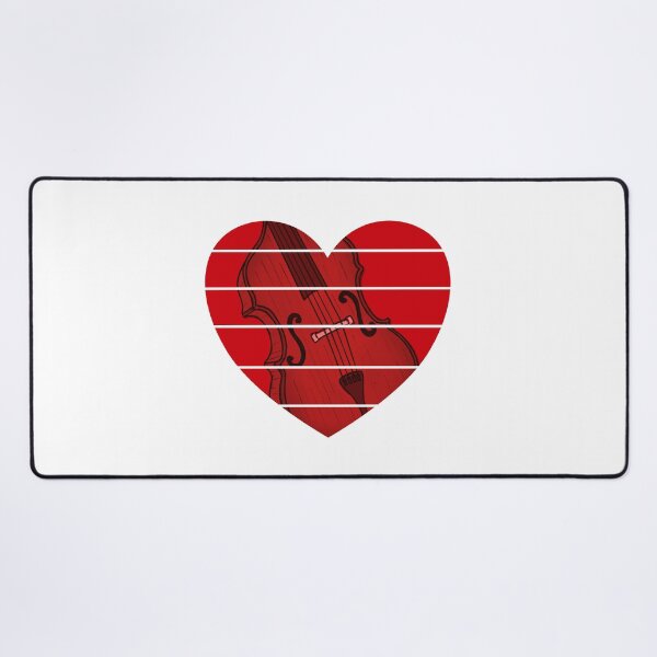 Item preview, Valentines Double Bass Bassist Wedding Musician designed and sold by doodlerob.