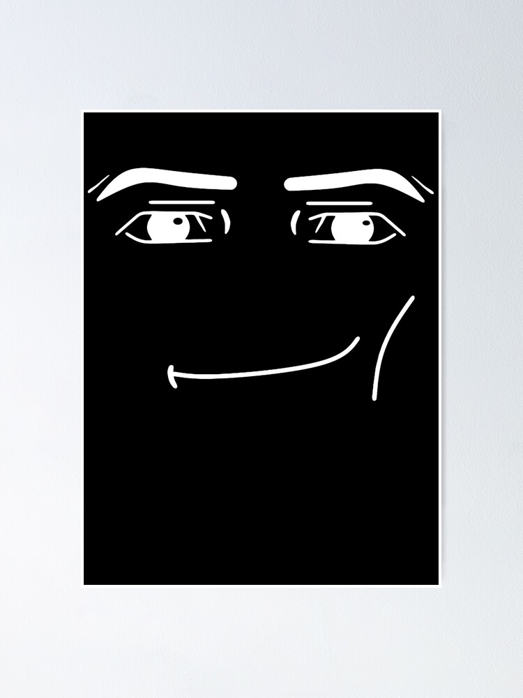 Roblox Man Face Wall Art for Sale