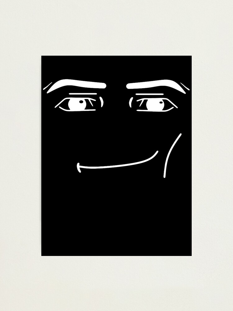 Roblox Man Face | Photographic Print