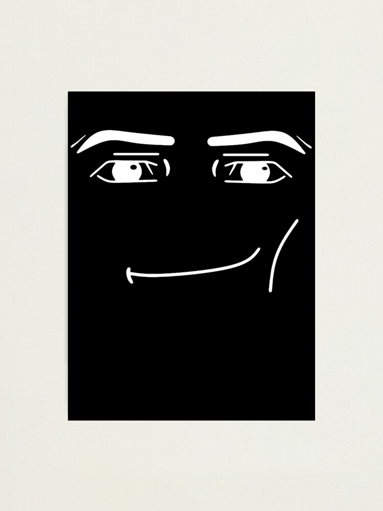 roblox man face | Art Print