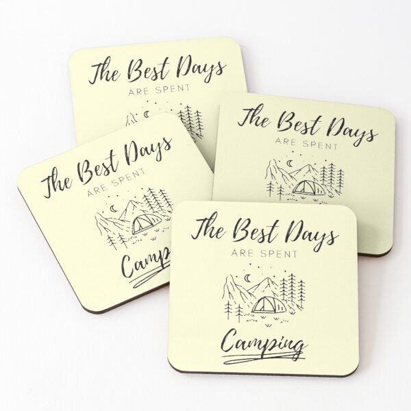 Item preview, THE BEST DAYS ARE SPENT CAMPING - SUMMER CAMPING WITH FAMILY AND FRIENDS FOR TEENS, MEN AND WOMEN designed and sold by HebeReynolds.