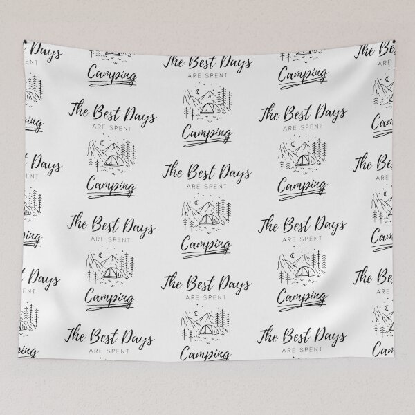 Item preview, THE BEST DAYS ARE SPENT CAMPING - SUMMER CAMPING WITH FAMILY AND FRIENDS FOR TEENS, MEN AND WOMEN designed and sold by HebeReynolds.