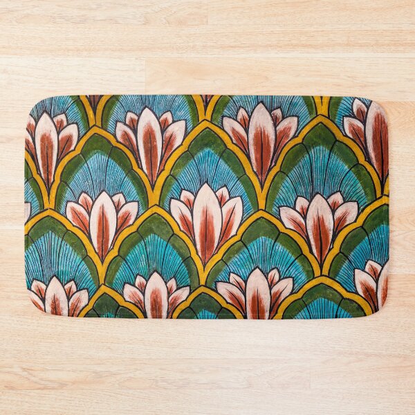 Item preview, Rajasthani flowers. Ancient painting of a palace. designed and sold by Lie Yim.