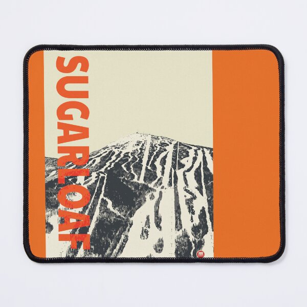 Item preview, Sugarloaf Vintage Modern Ski Travel Poster designed and sold by ROEDERcraft.