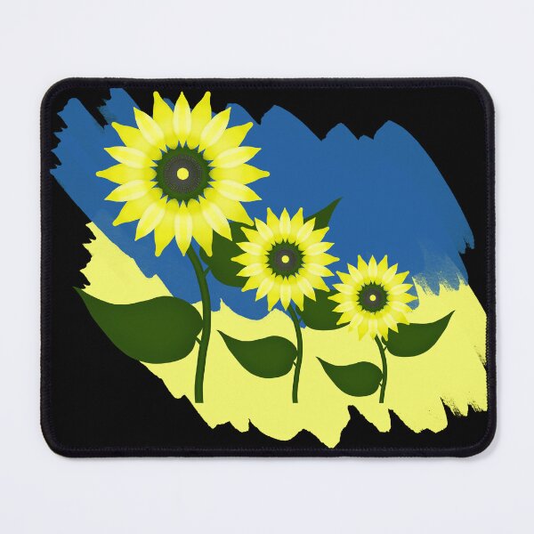 Item preview, Blooming sunflowers on a blue and yellow background. Colors of the Ukrainian flag. designed and sold by KateQR.