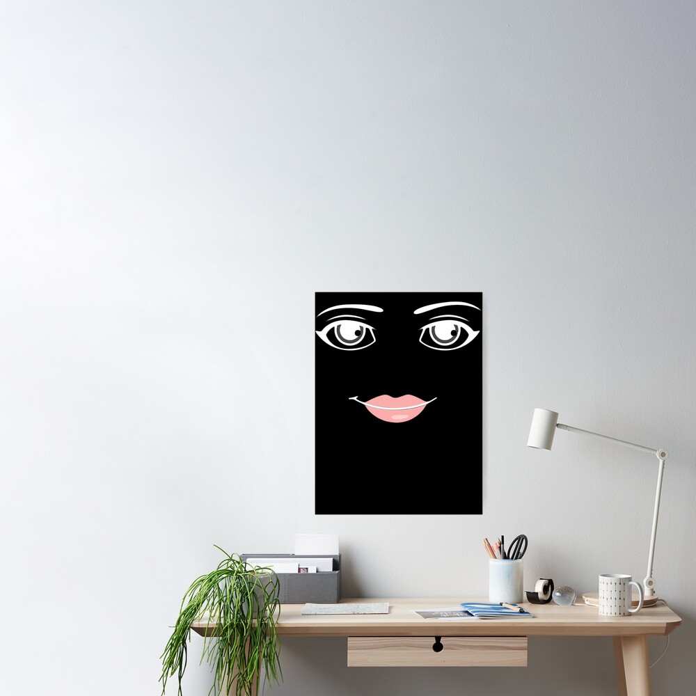 Roblox Woman Face Metal Print for Sale by rbopone