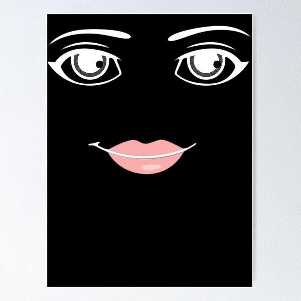 woman face roblox  Poster for Sale by CoreyArms