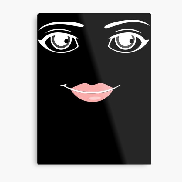 Roblox Woman Face Metal Print for Sale by rbopone