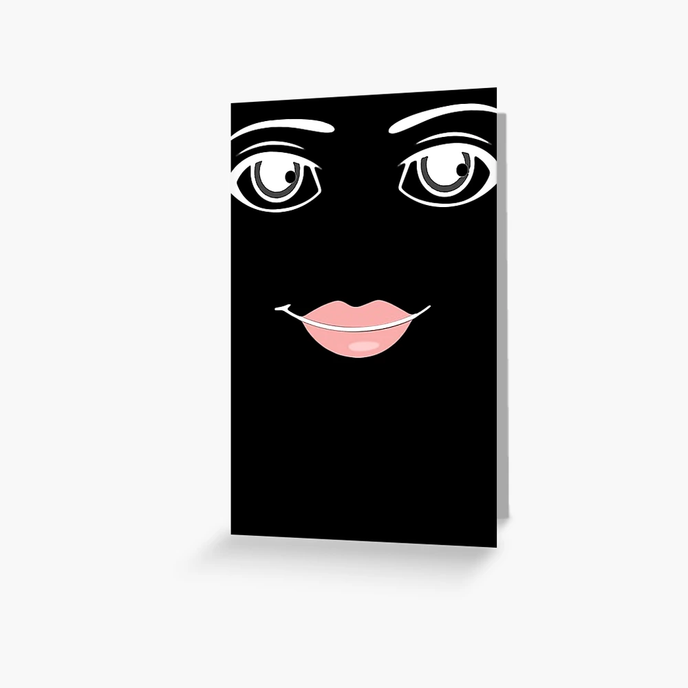 woman face roblox Greeting Card for Sale by CoreyArms
